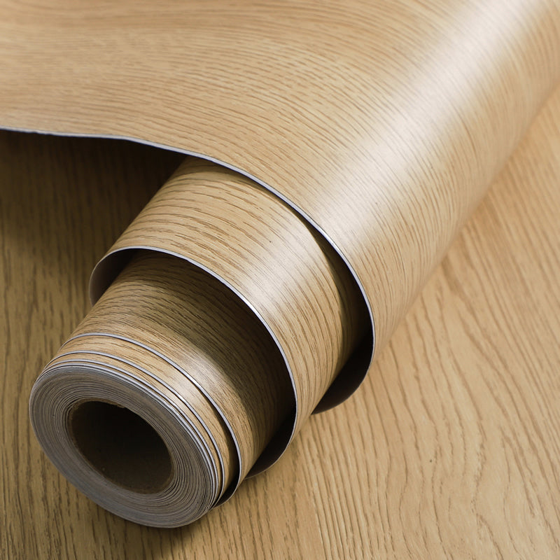 Self Sticking Repurposed Wood Wallpaper Roll Industrial Vinyl Wall Decor, 16.5' L x 23.5" W