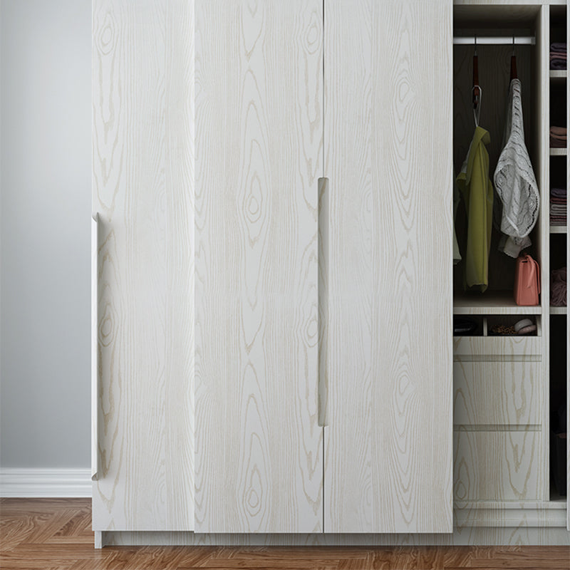 Multi-Color Reclaimed Wood Wallpaper Roll Peel and Stick Industrial Living Room Wall Art