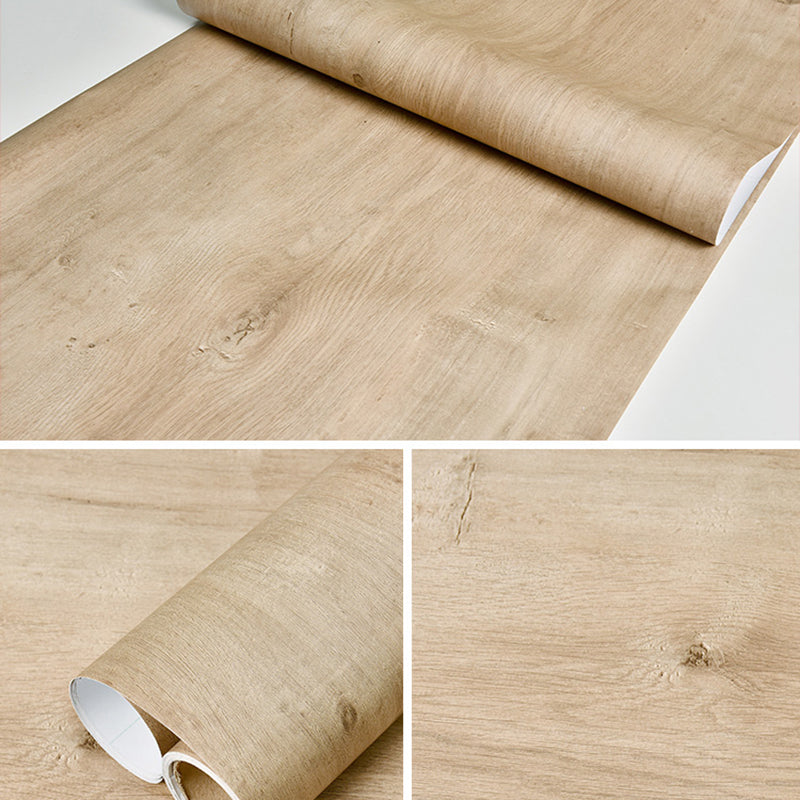 Multi-Color Reclaimed Wood Wallpaper Roll Peel and Stick Industrial Living Room Wall Art