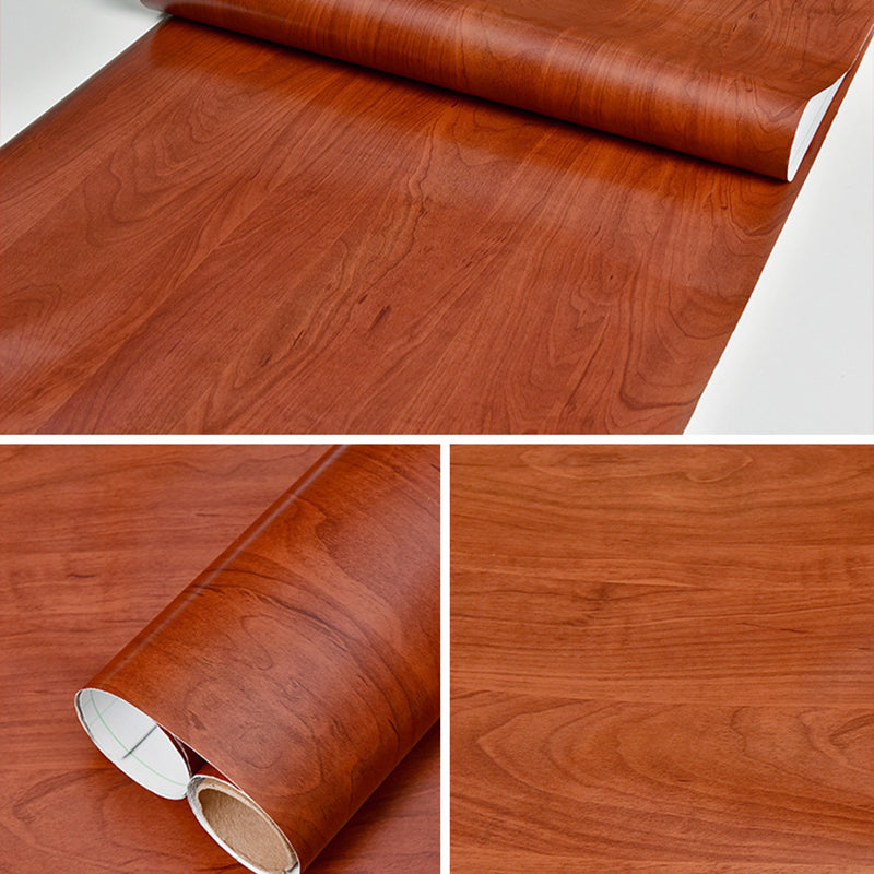 Multi-Color Reclaimed Wood Wallpaper Roll Peel and Stick Industrial Living Room Wall Art