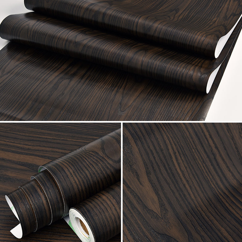 Multi-Color Reclaimed Wood Wallpaper Roll Peel and Stick Industrial Living Room Wall Art