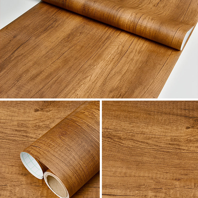 Multi-Color Reclaimed Wood Wallpaper Roll Peel and Stick Industrial Living Room Wall Art