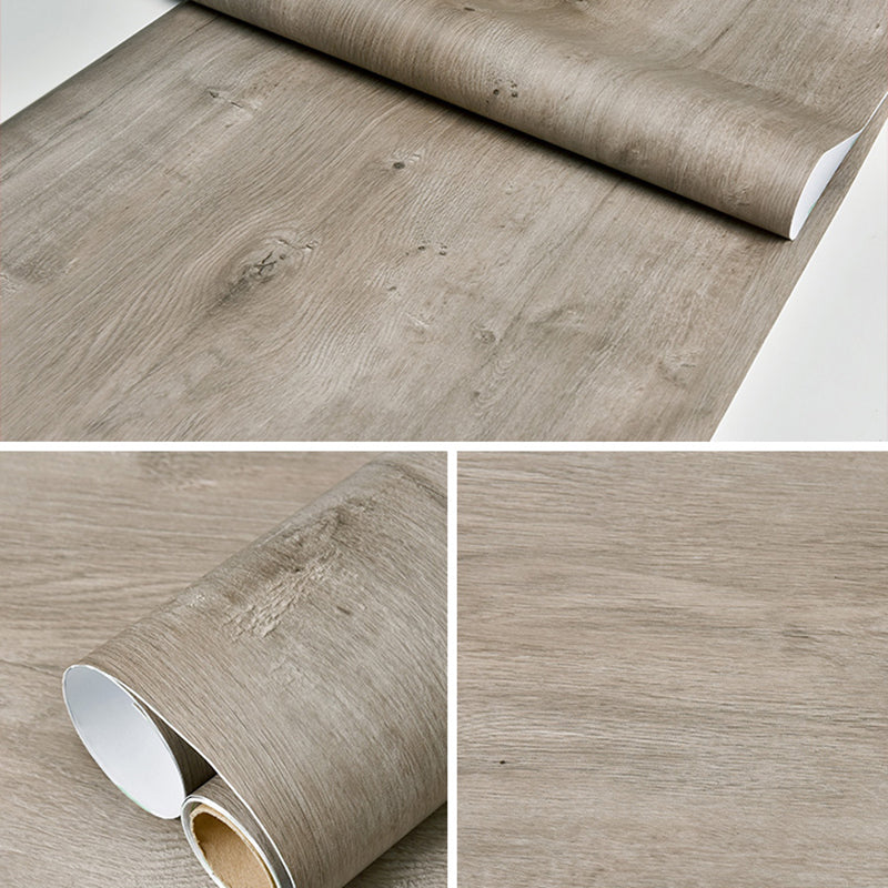 Multi-Color Reclaimed Wood Wallpaper Roll Peel and Stick Industrial Living Room Wall Art