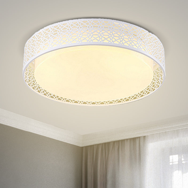 Acryl holle ronde plafondlicht moderne stijl led spoelplafondlamp in wit voor volwassen slaapkamer