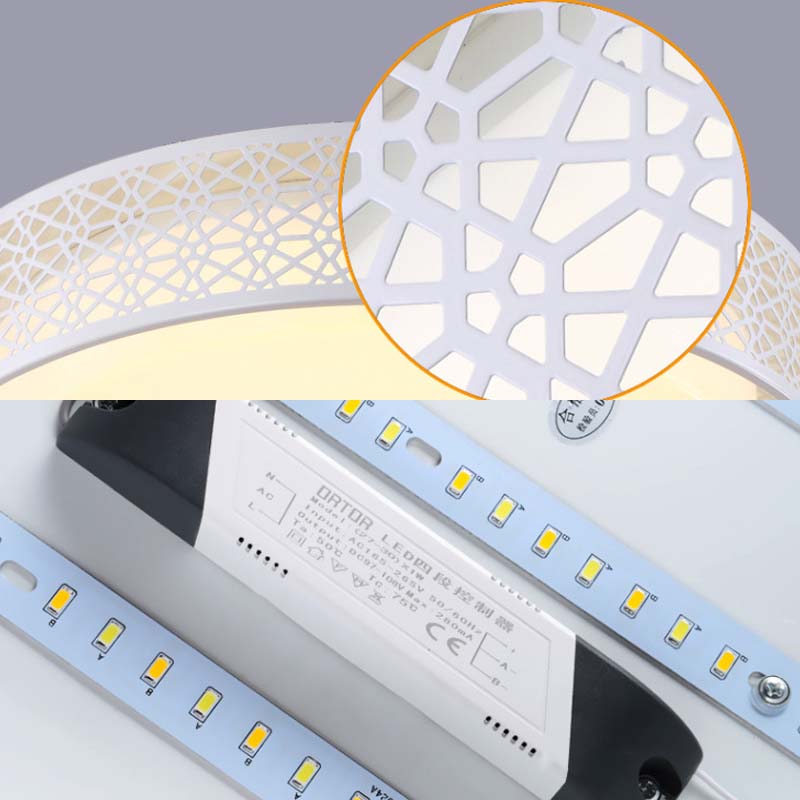 Acryl holle ronde plafondlicht moderne stijl led spoelplafondlamp in wit voor volwassen slaapkamer
