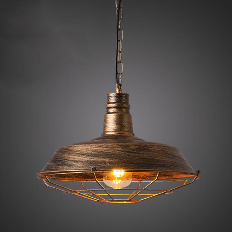 IJzeren Pot Cover Hanging Lamp Simplicity Single-Bulb Restaurant Plafond Lighting Partry