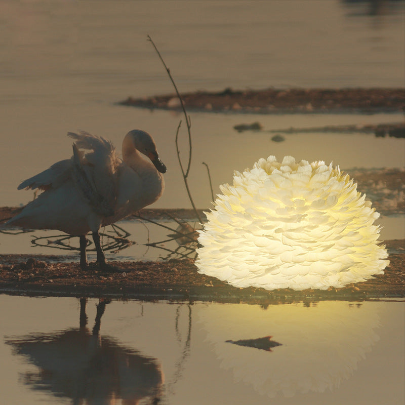 Weißer Blumenhänger Kronleuchter einfach