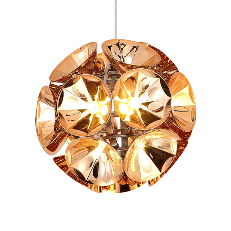 Kugelanhänger Leuchte Modernismus Metall Chrom/Gold LED Hanging Deckenlicht in Weiß/warm, 7 "/11" Dia