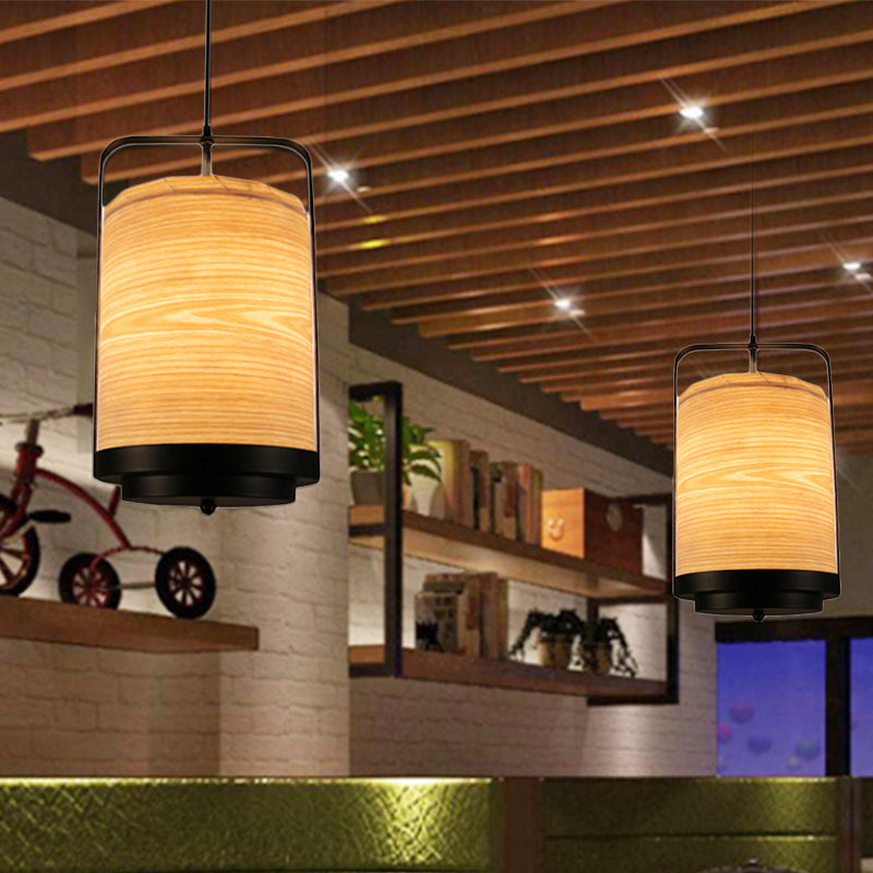 Lámpara colgante cilíndrica de tela moderna 1 Luz de luz colgante blanca/roja/roja/verde para comedor