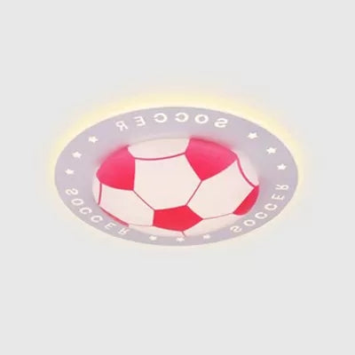 Acrilico Flat Football Flush Soffitto Light Study Room Cucina Sport Stylish Tetto Fissaggio
