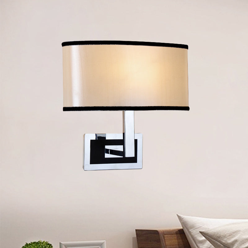 Oval Wall Light Sconce Modernism MODEBLIST ESSUNZIONE Led Sconce Light in Chrome per il letto