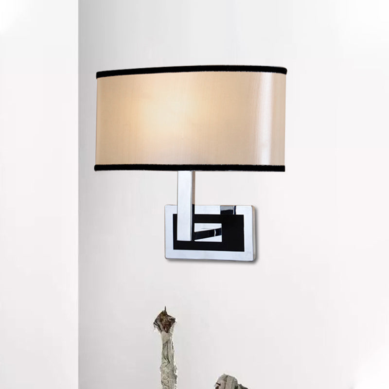 Oval Wall Light Sconce Modernism MODEBLIST ESSUNZIONE Led Sconce Light in Chrome per il letto