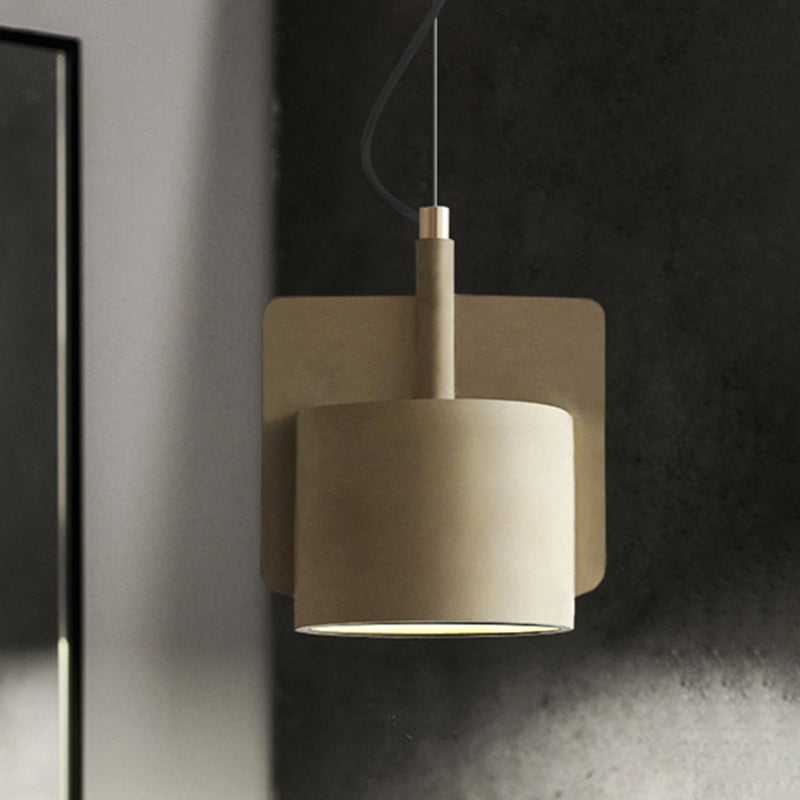 Geometrische Decke Anhänger Leicht Industrielle Zement 1 Hellgrau/Beige/rosa Hängedecke, 6 "/8"/9 "W.