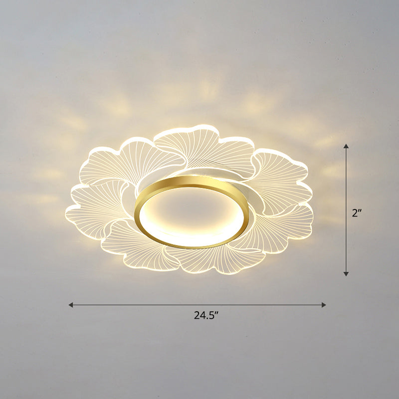 Acryl-Blumen-Deckenleuchte, moderne LED-Unterputzleuchte für Schlafzimmer