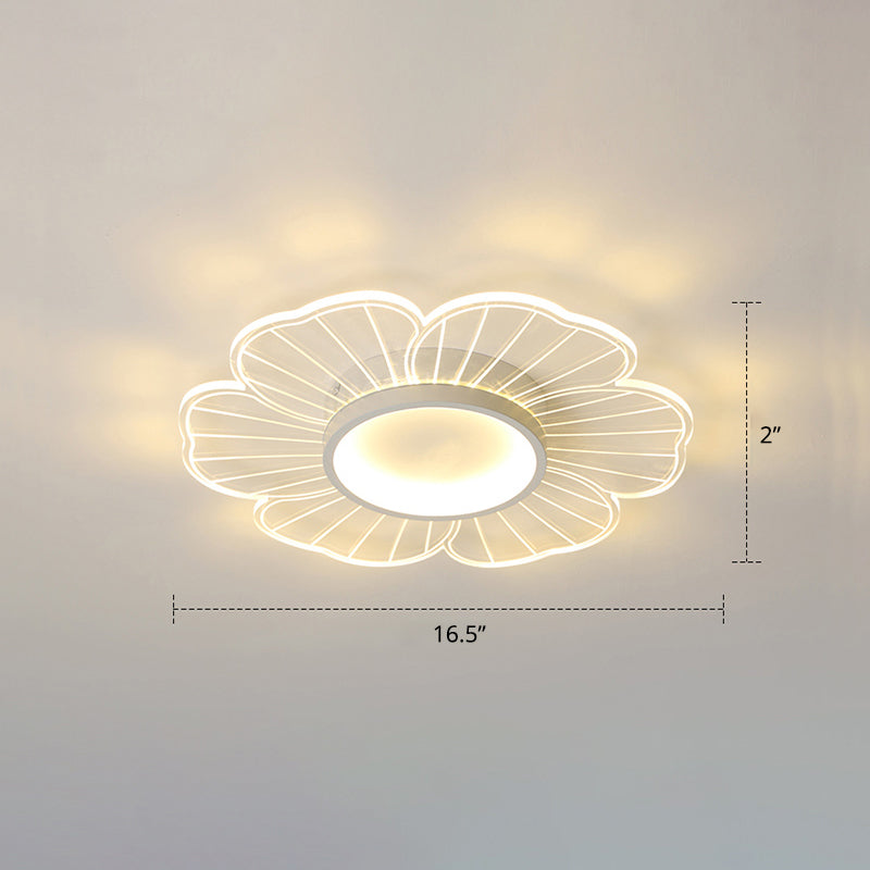 Acryl-Blumen-Deckenleuchte, moderne LED-Unterputzleuchte für Schlafzimmer