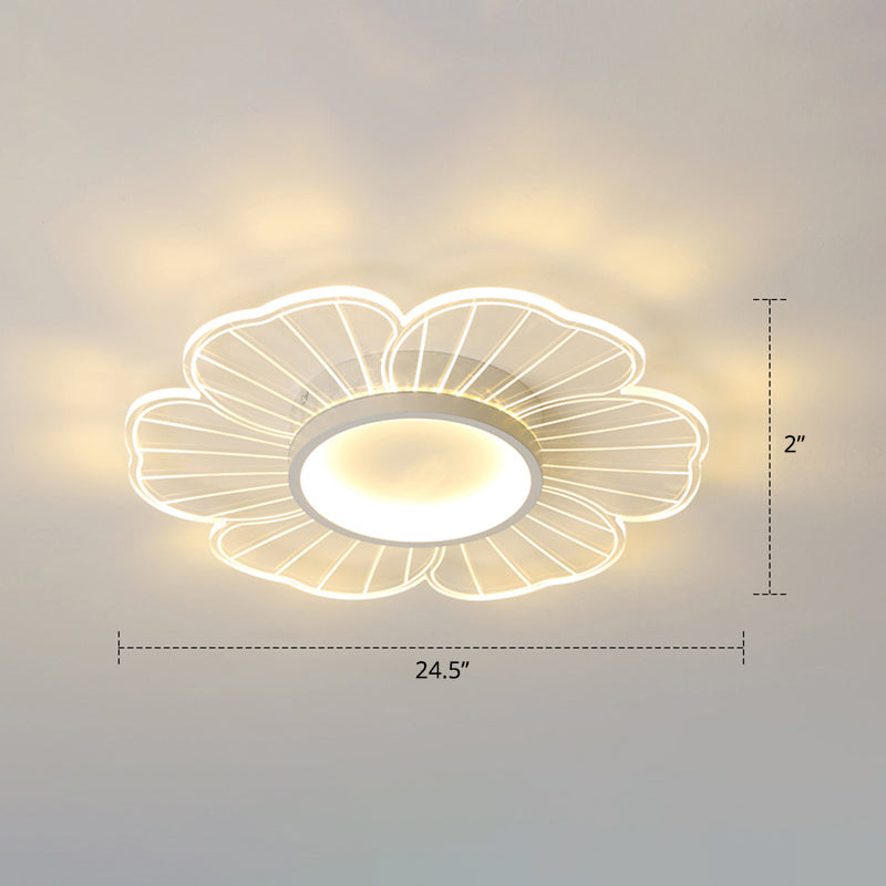 Acryl-Blumen-Deckenleuchte, moderne LED-Unterputzleuchte für Schlafzimmer