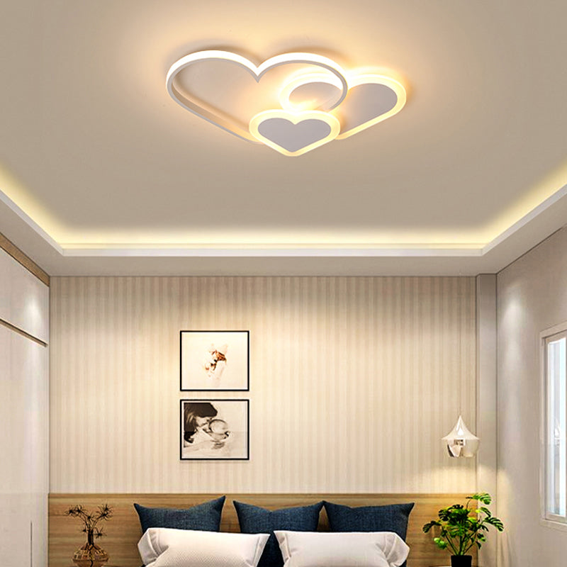 Loving Heart Deckeneinbauleuchte, moderne LED-Einbauleuchte aus Acryl für Schlafzimmer