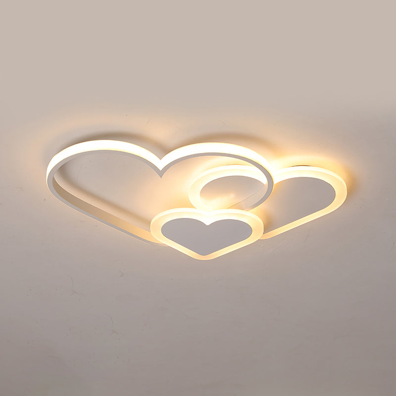 Loving Heart Deckeneinbauleuchte, moderne LED-Einbauleuchte aus Acryl für Schlafzimmer