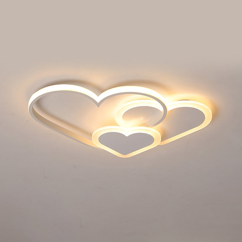 Loving Heart Deckeneinbauleuchte, moderne LED-Einbauleuchte aus Acryl für Schlafzimmer