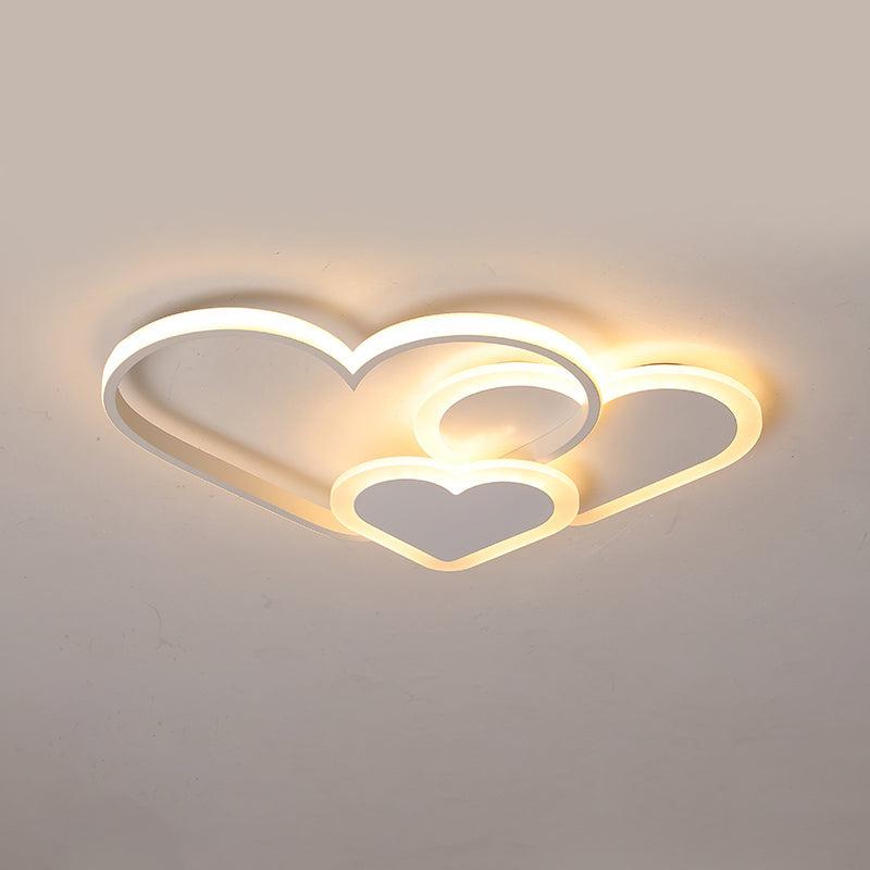 Loving Heart Deckeneinbauleuchte, moderne LED-Einbauleuchte aus Acryl für Schlafzimmer