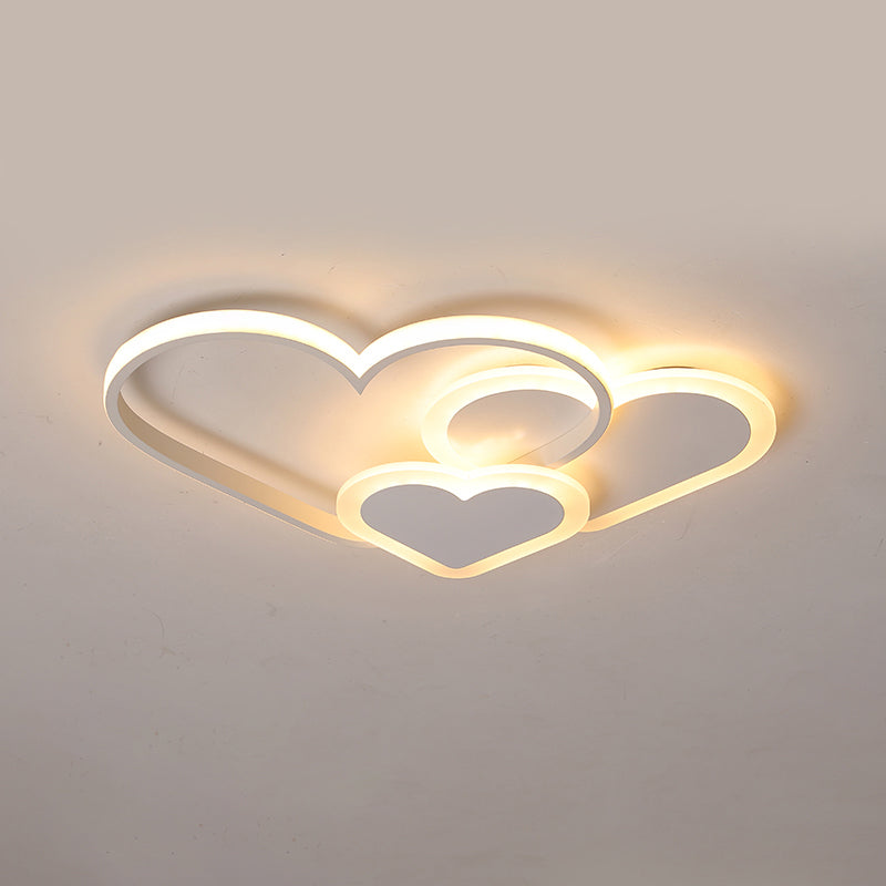 Loving Heart Deckeneinbauleuchte, moderne LED-Einbauleuchte aus Acryl für Schlafzimmer