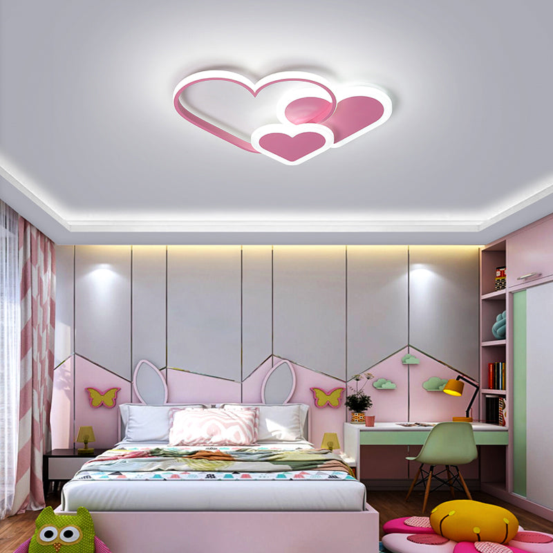 Loving Heart Deckeneinbauleuchte, moderne LED-Einbauleuchte aus Acryl für Schlafzimmer