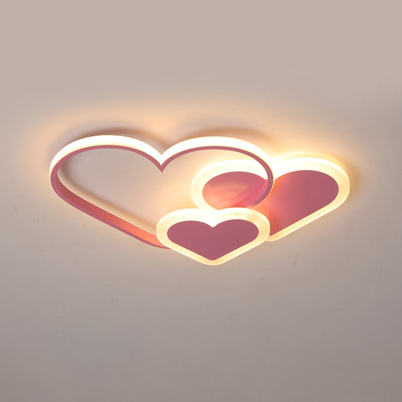 Loving Heart Deckeneinbauleuchte, moderne LED-Einbauleuchte aus Acryl für Schlafzimmer