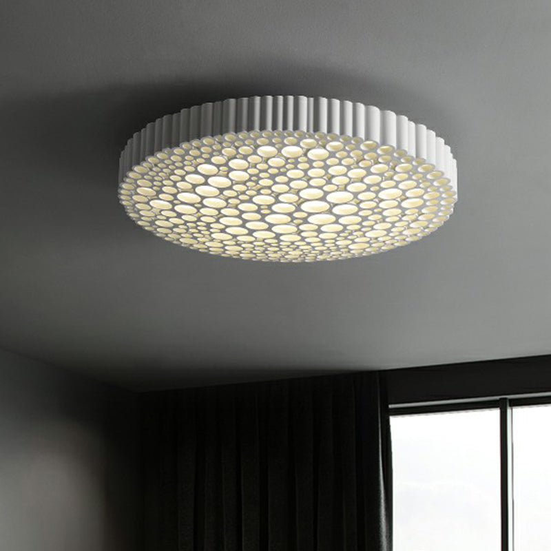 Metal Circles Flushmount Lighting Creative Simple LED Ceiling Light Fixture for Bedroom
