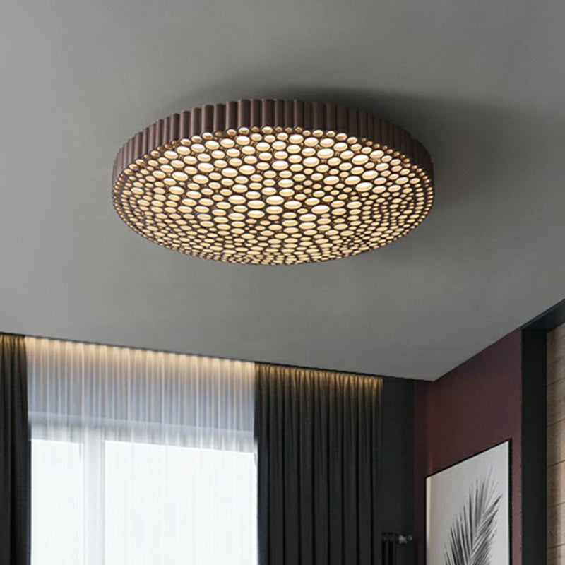 Metal Circles Flushmount Lighting Creative Simple LED Ceiling Light Fixture for Bedroom
