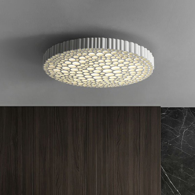 Metal Circles Flushmount Lighting Creative Simple LED Ceiling Light Fixture for Bedroom