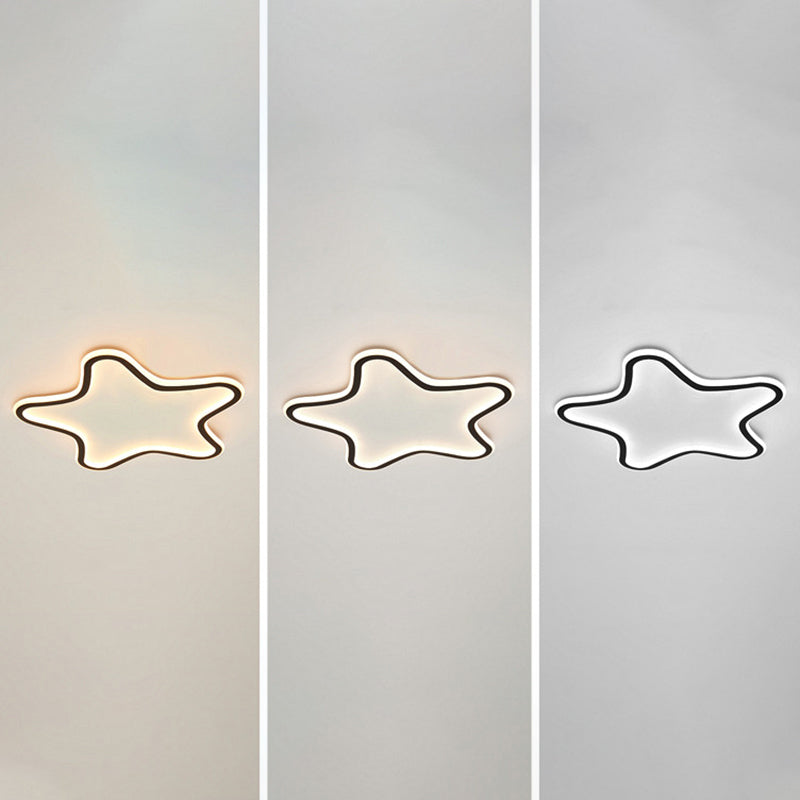 Kreative Cartoon Star Flush Licht Aluminium Kinderzimmer LED Ultradünne Deckenleuchte