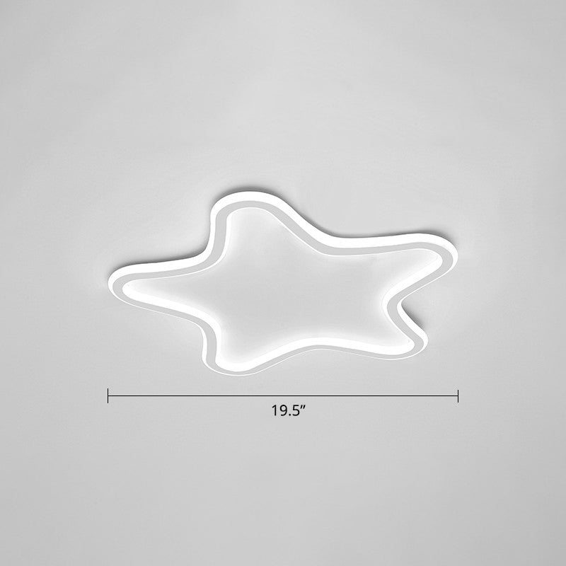 Kreative Cartoon Star Flush Licht Aluminium Kinderzimmer LED Ultradünne Deckenleuchte