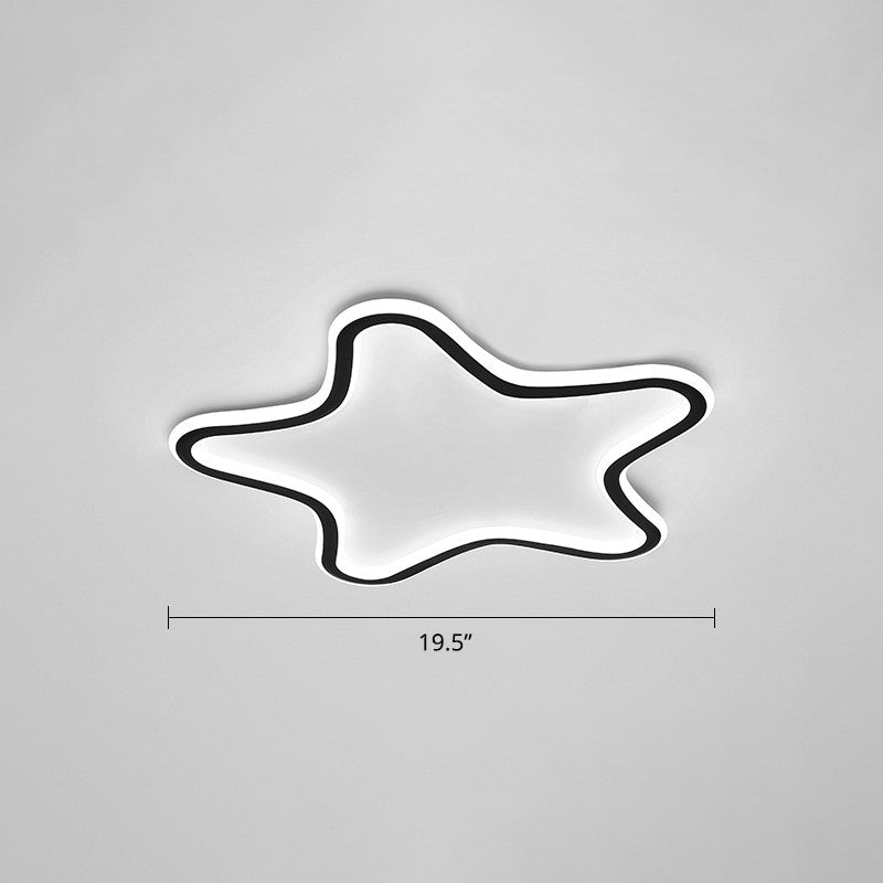 Kreative Cartoon Star Flush Licht Aluminium Kinderzimmer LED Ultradünne Deckenleuchte