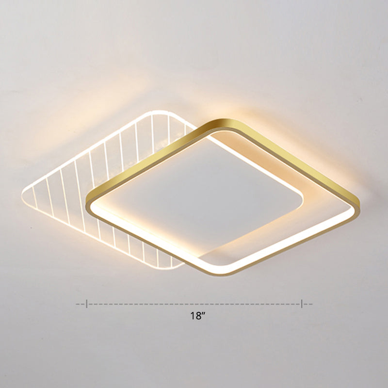 Geometrische Acryl Led Oberflächenmontage Deckenleuchte Einfachheit Unterputz Mount Lampe für Schlafzimmer