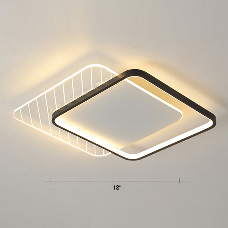 Geometrische Acryl Led Oberflächenmontage Deckenleuchte Einfachheit Unterputz Mount Lampe für Schlafzimmer