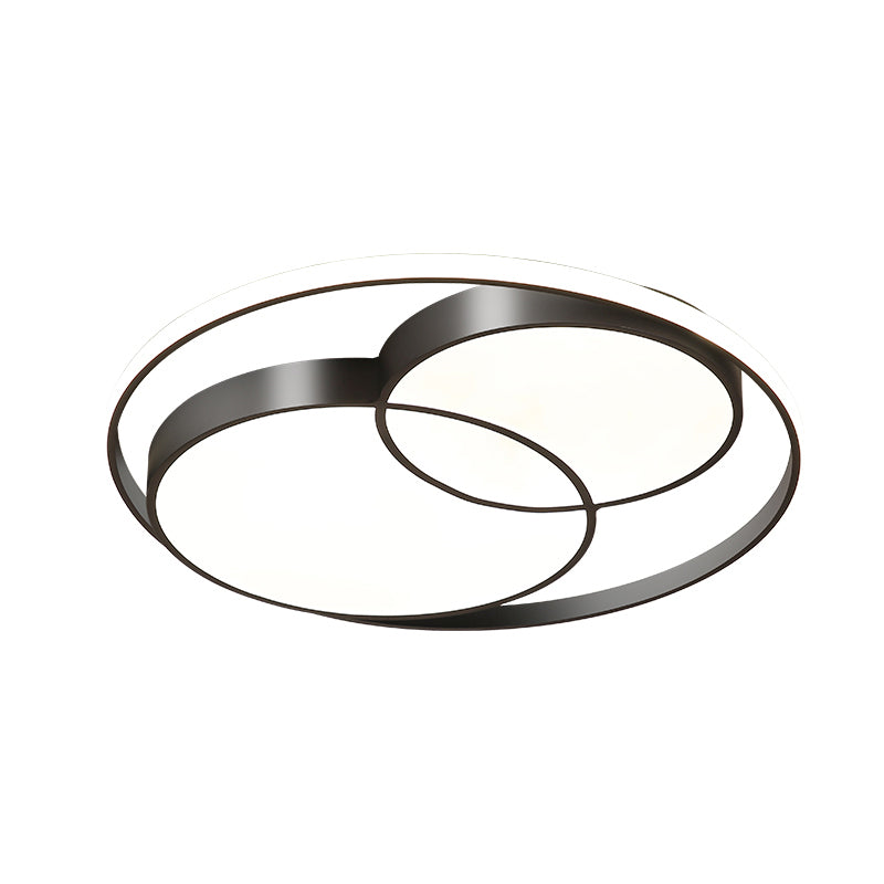 Nordic LED-Unterputz-Deckenleuchte, runde Unterputzbeleuchtung mit Acrylschirm