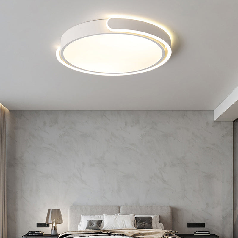 Nordic Ceiling Flush Light Round Flush Mount LED Light with Acrylic Shade for Bedroom