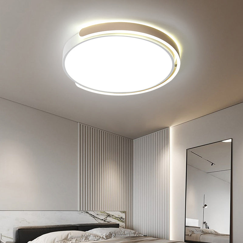 Nordic Ceiling Flush Light Round Flush Mount LED Light with Acrylic Shade for Bedroom