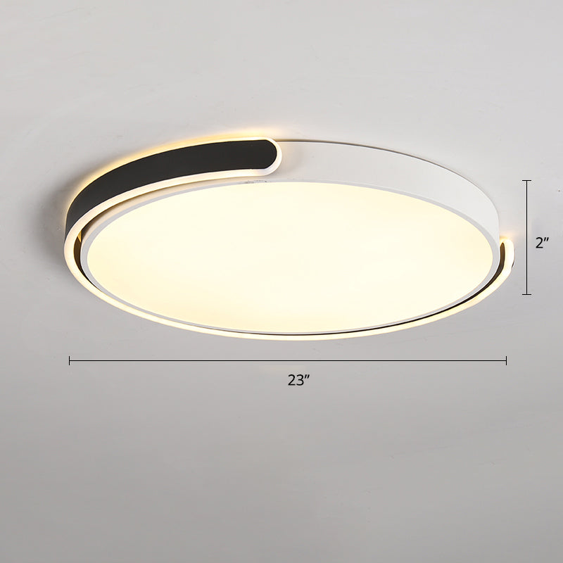 Nordic Ceiling Flush Light Round Flush Mount LED Light with Acrylic Shade for Bedroom