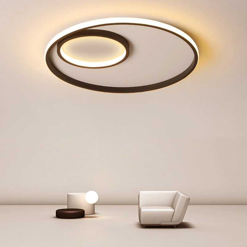 Nordic Halo Deckenleuchte Metall Schlafzimmer LED ultradünne Unterputzleuchte