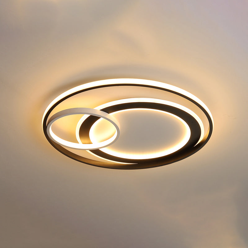 Iluminación circular incrustada simple dormitorio acrílico con Luz LED instalada en el techo