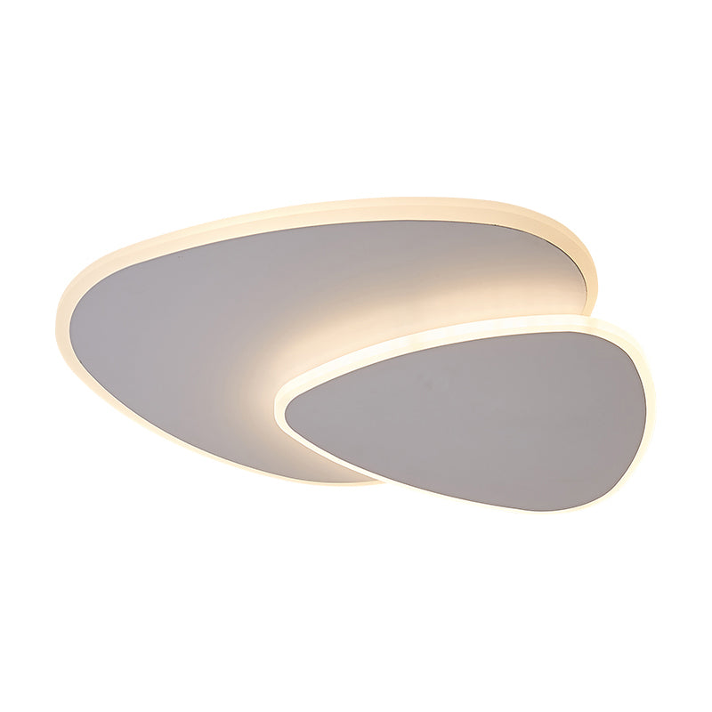 Triangular LED Ceiling Mounted Light Nordic Style Metal Bedroom Flush Light Fixture