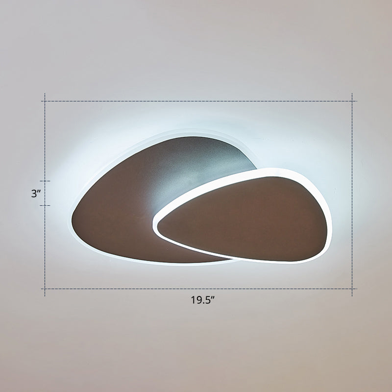 Plafonnier LED triangulaire en métal de Style nordique, luminaire de plafond pour chambre à coucher