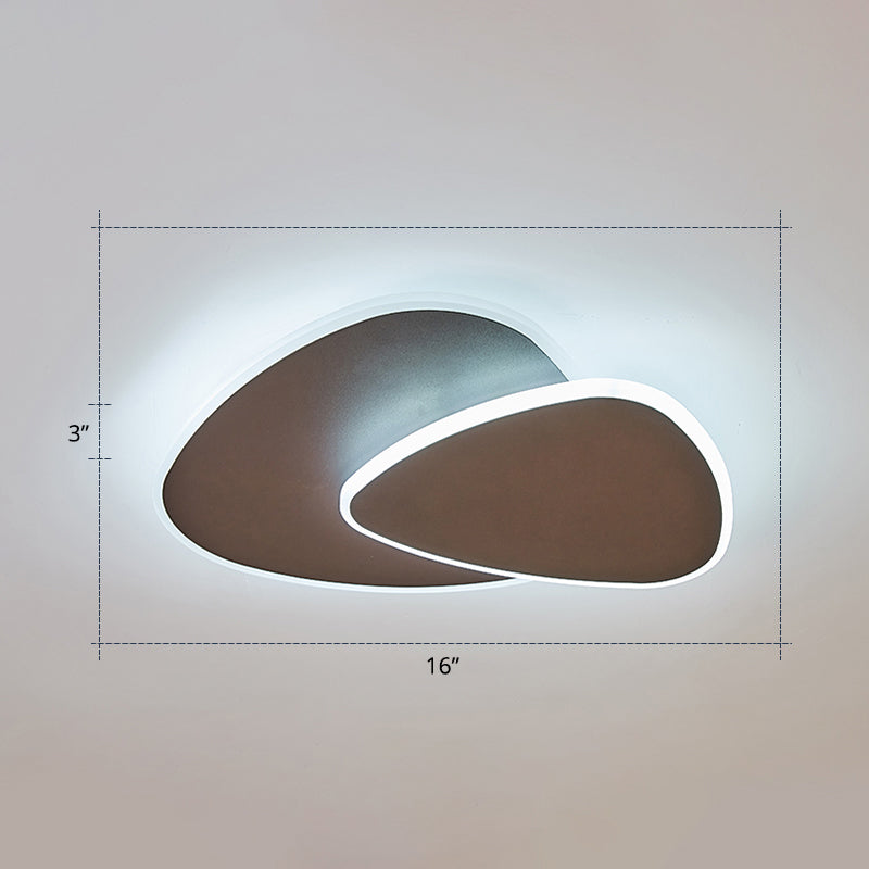 Plafonnier LED triangulaire en métal de Style nordique, luminaire de plafond pour chambre à coucher