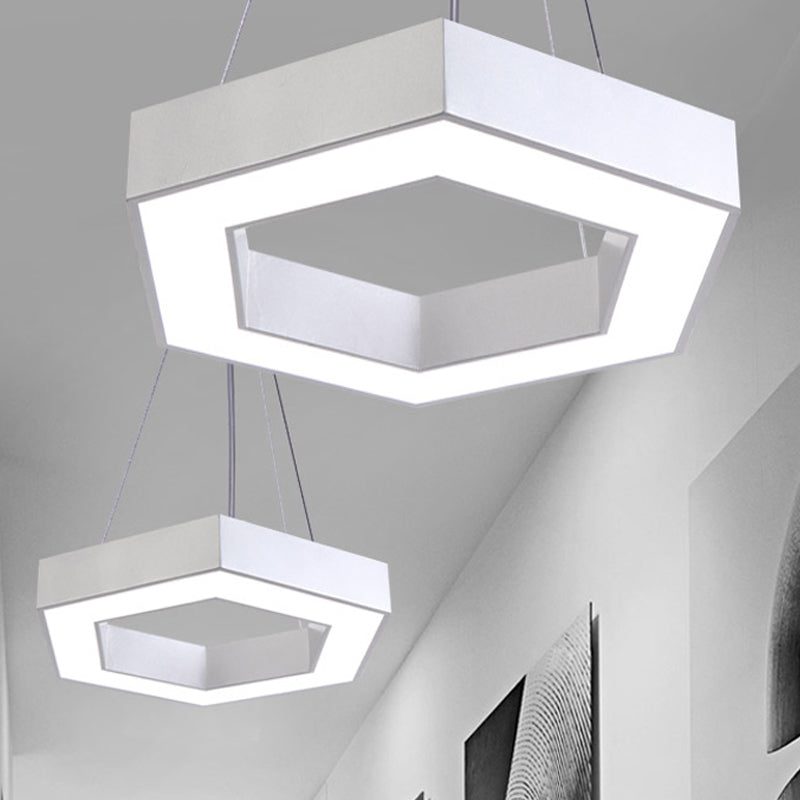 Green/Blue/Red Honeycomb Pendant Lighting Contemporary Led Metal Ceiling Lamp in White/Warm/Natural Light