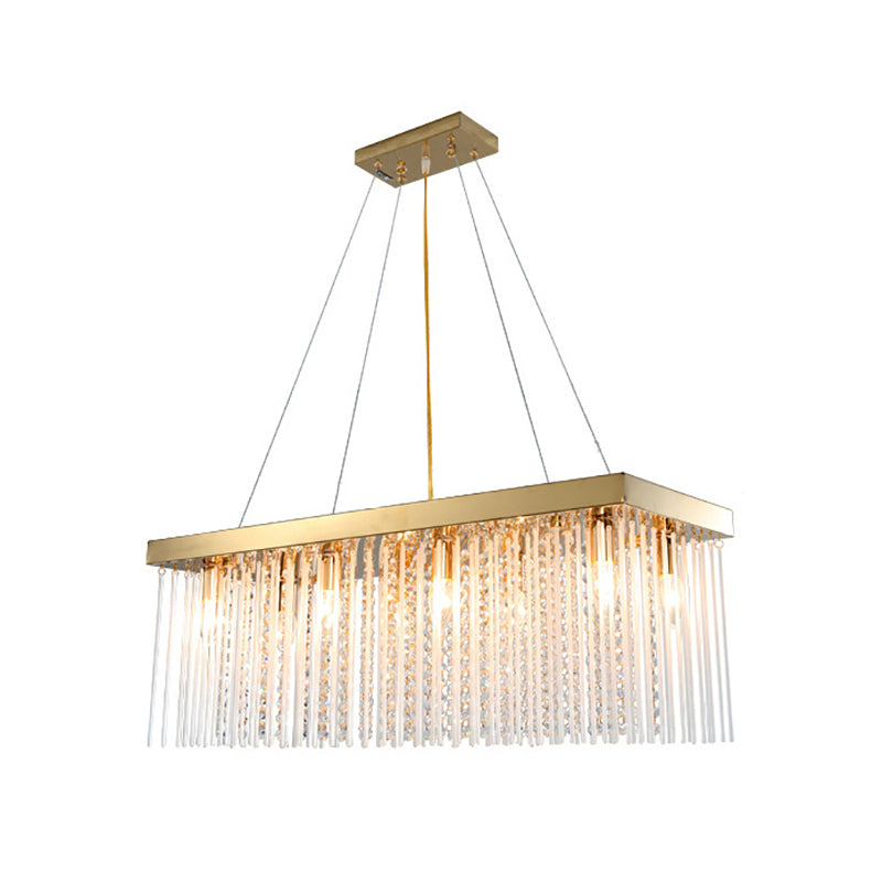 Lampadario a soffitto a led a led con soffitto con soffitto a sospensione rettangolare contemporaneo, 23,5 "/31,5"/39 "