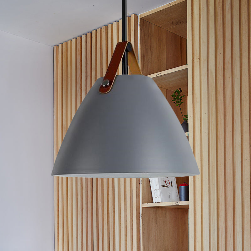 Estilo nórdico Curvado Coolie Coste Lámpara de aluminio Lámpara de aluminio en negro/azul/gris/rosa/blanco para el comedor