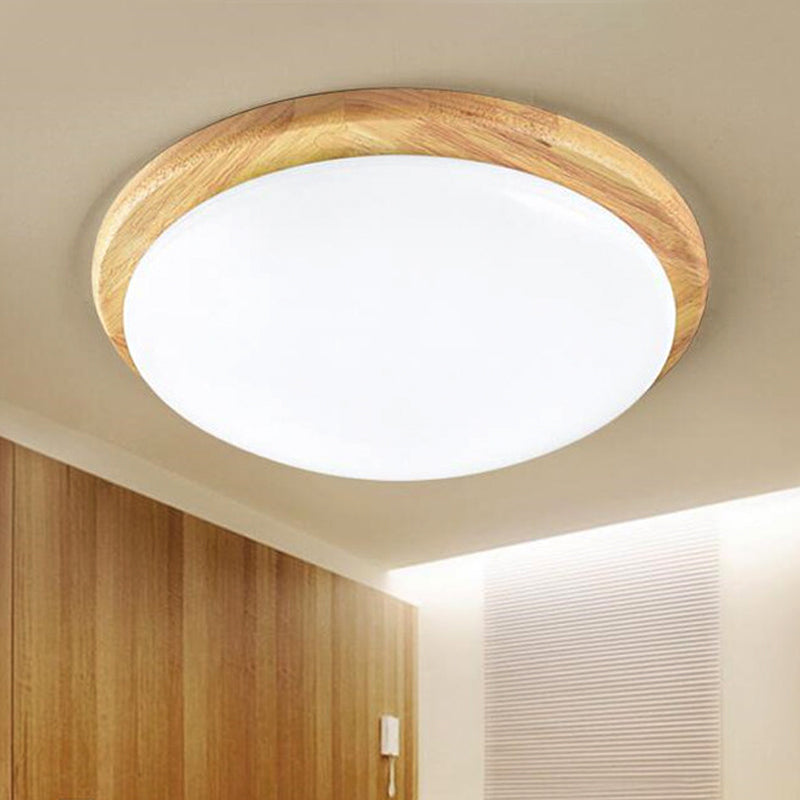 Plafonnier blanc de style japonais pour étude plafonnier acrylique à dôme blanc chaud