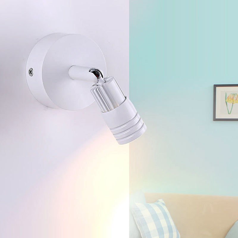 Luce contemporanea a parete in metallo cilindrico LED contemporaneo Light Secondo sconde in luce calda/bianca