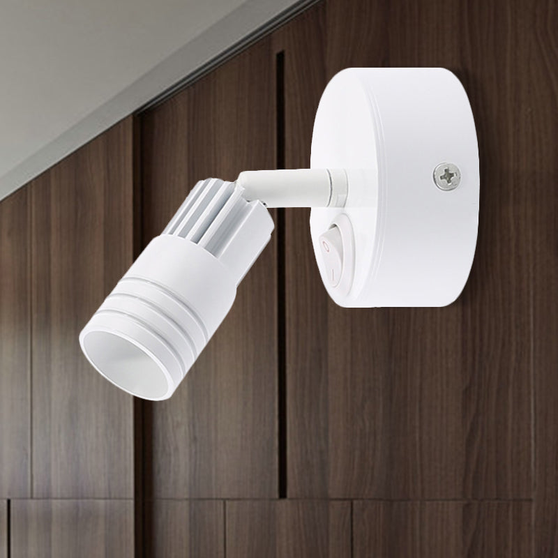 Luce contemporanea a parete in metallo cilindrico LED contemporaneo Light Secondo sconde in luce calda/bianca